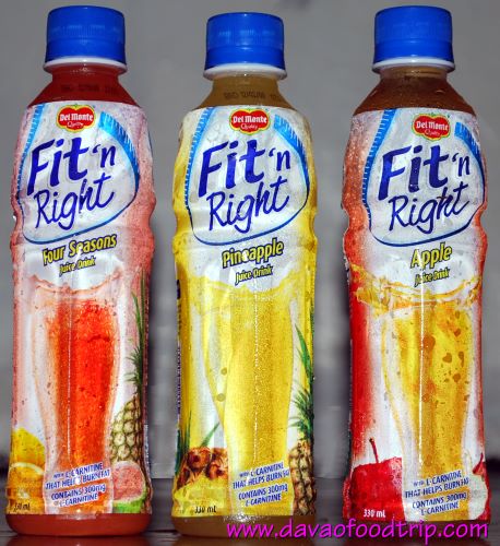 WS: Del Monte Fit n Right juice drinks - Four Seasons, Pineapple and Apple