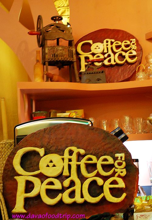 Coffee For Peace (Davao) signage