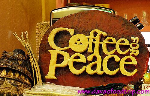 Coffee For Peace (Davao) signage 