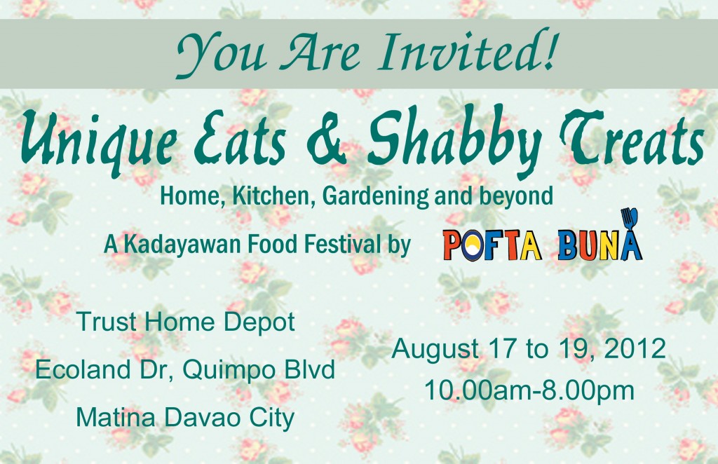 Unique Eats & Shabby Treats Pofta Buna Kadayawan Food Festival