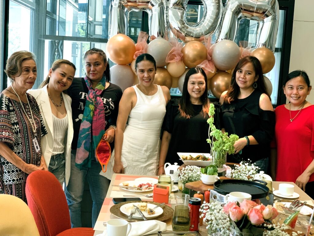Moms from the media during the Mother's Day Launch
