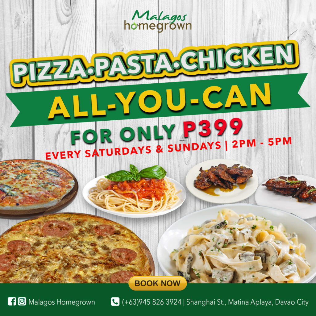 Malagos Homegrown Pizza Pasta Chicken All You Can Weekend 2023
