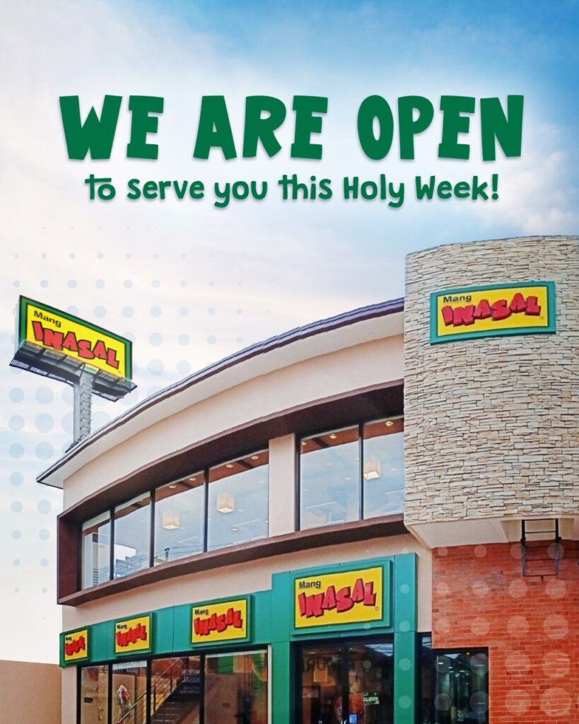 Mang Inasal Serves Customers This Holy Week 2023