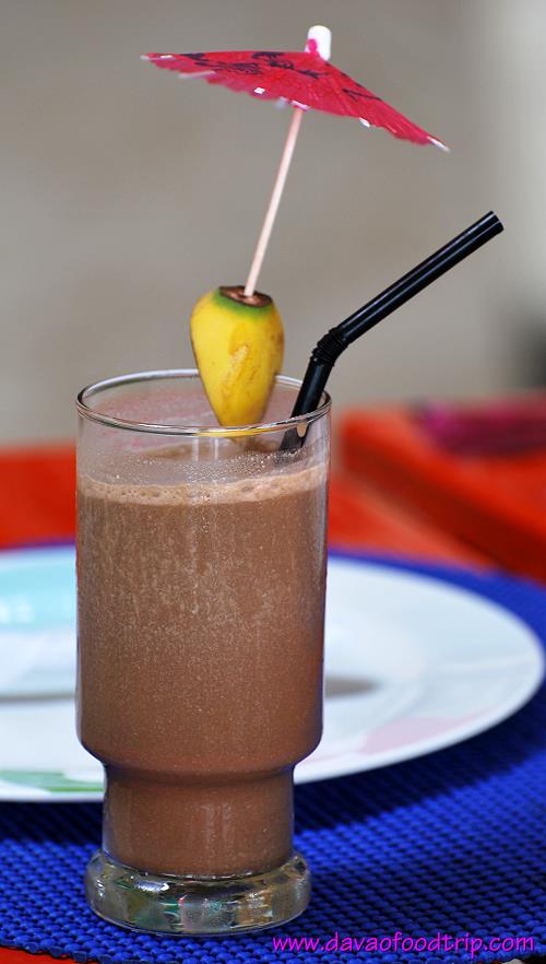 paradise island resort choco banana peanut fruit pearl shake